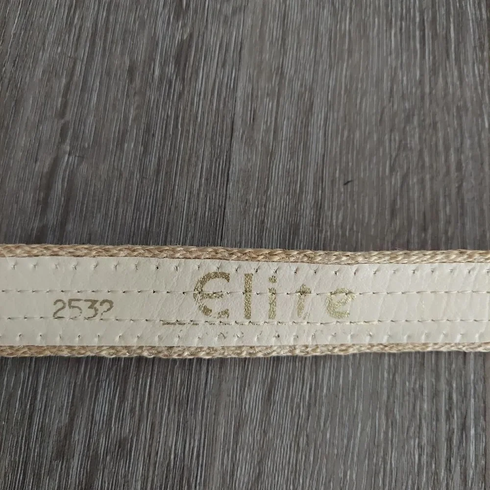 Elite Vintage Woven Burlap Women's Belt 36.5